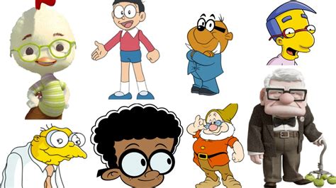 cartoon characters glasses|More.